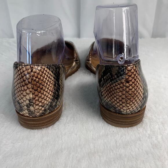 Madewell Women's Marisa d' Orsay Snake Embossed Leather Size 8 - Picture 4 of 9